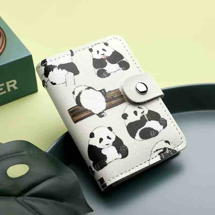 Cute Panda Card Holder | Mini Card Wallet for Girls
