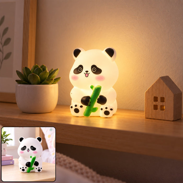 Cute Panda Hugging Bamboo LED Night Lamp – Bedside & Room Decoration Light (1 Pc)