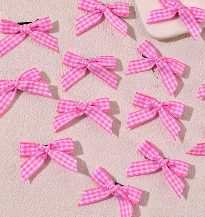 Plaid Bow Hair Pin 🎀