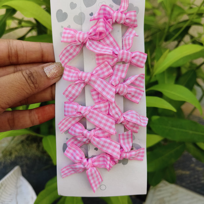 Plaid Bow Hair Pin 🎀