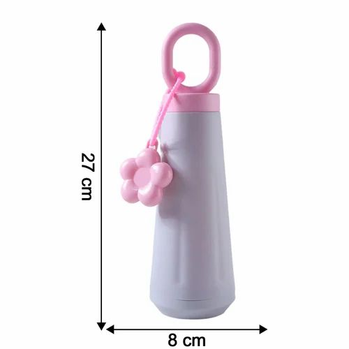 Floral Glass bottle with Charms