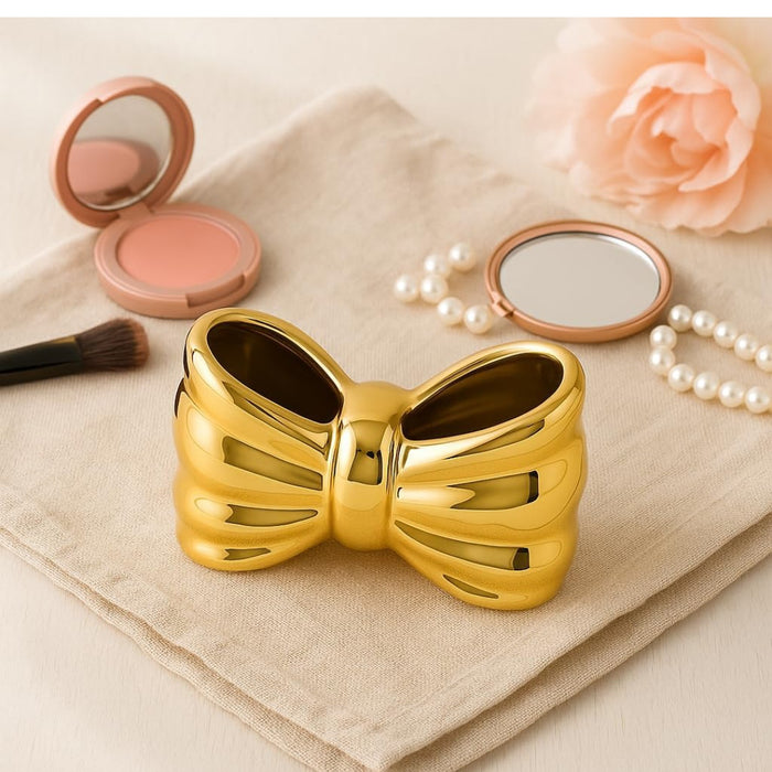 Golden Bow Shape Organizer