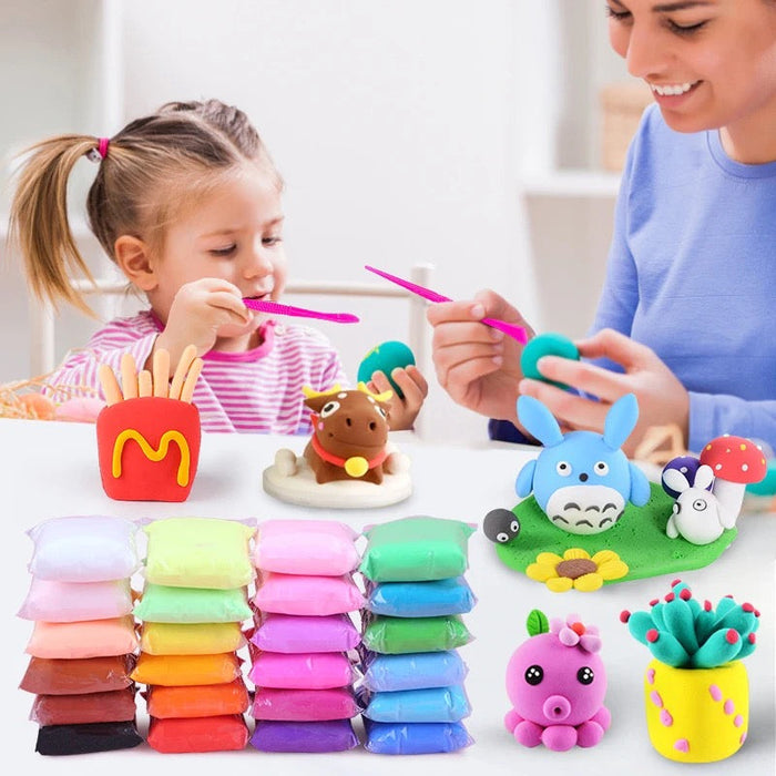 🎨 Air Dry Clay – Non-Toxic Fluffy Modeling Magic