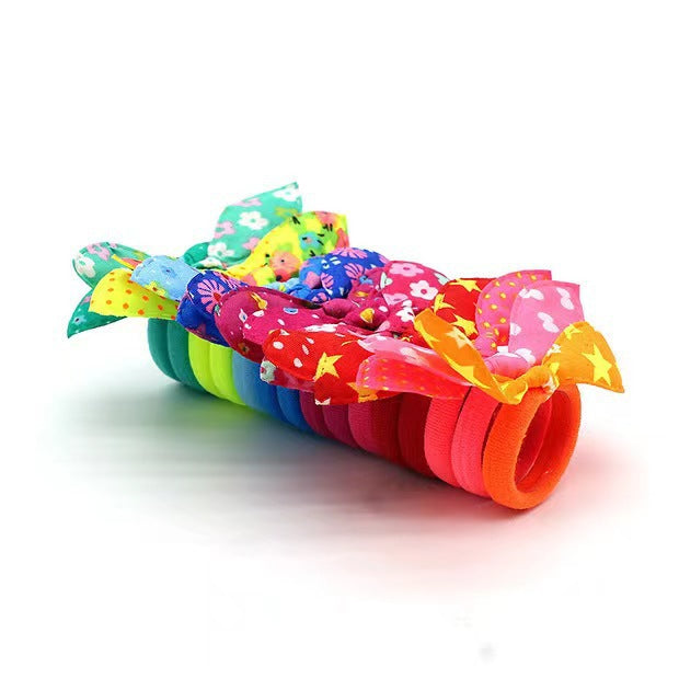 Girl’s Cute Rabbit Ears Rubber Band – Pack of 12