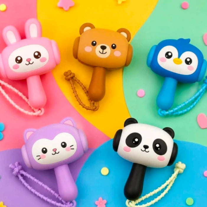 Cartoon Animal Chu Chu Hammer Musical Toy – Shake & Beep Baby Toy for Babies & Toddlers