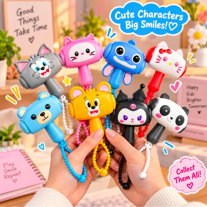 Cartoon Animal Chu Chu Hammer Musical Toy – Shake & Beep Baby Toy for Babies & Toddlers