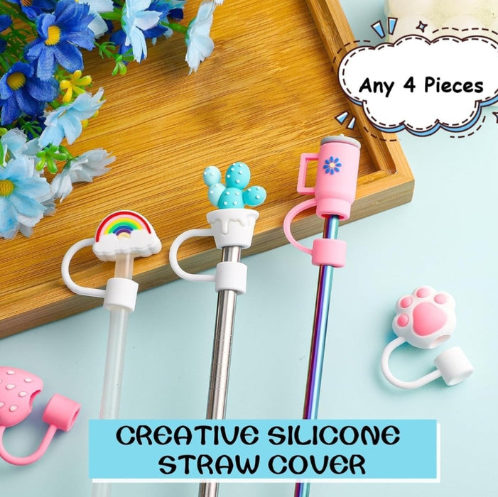 Cartoon Straw Cap( Pack of 4)