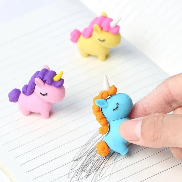 Unicorn Eraser Set – Pack of 3 🦄🍩