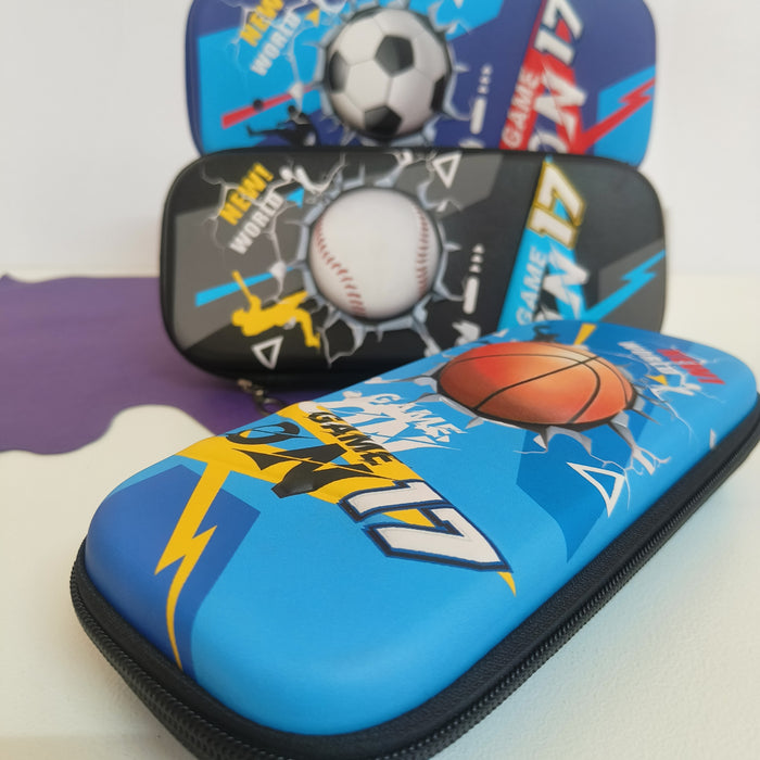 3D Pencil Box ⚽⚾🏀