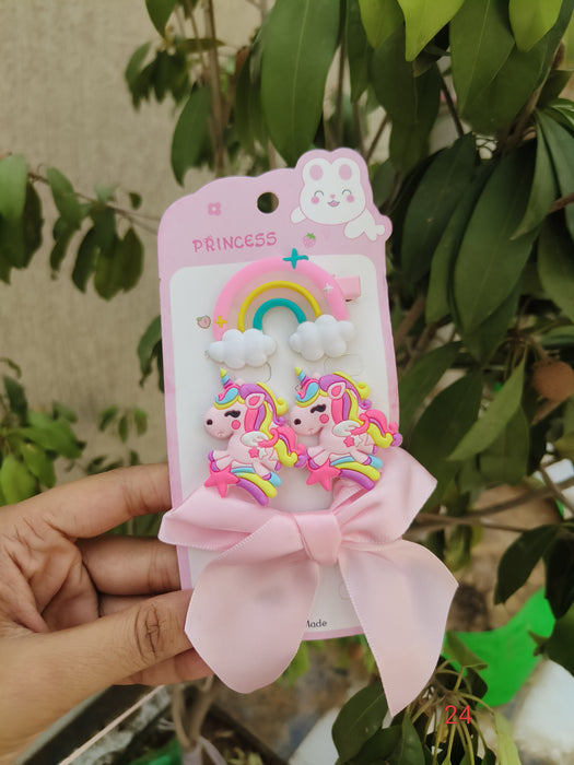 🦄Unicorn Bow Charms 🎀 Hair Pins 🌈