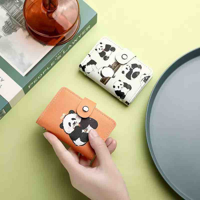 Cute Panda Card Holder | Mini Card Wallet for Girls