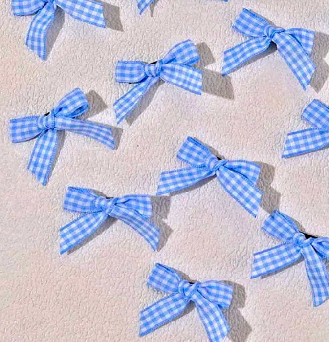 Plaid Bow Hair Pin 🎀