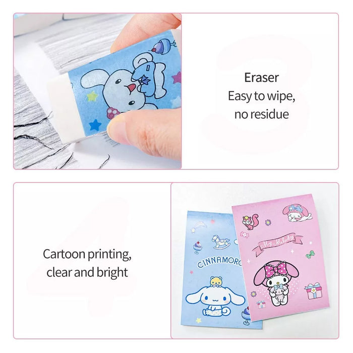 🎉 6-in-1 Stationery Set – Melody, CinnamonDog, Kurome 🎉