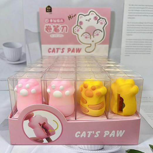 Kawaii Cat Paw Pencil Sharpener 🐾✏️