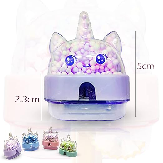 Cute Unicorn Shape Sharpener with Colorful Foam Balls - Pack of 2 🎉🦄