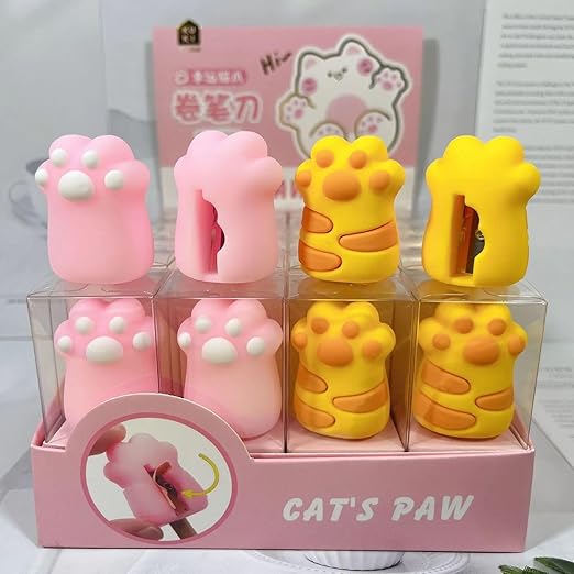 Kawaii Cat Paw Pencil Sharpener 🐾✏️