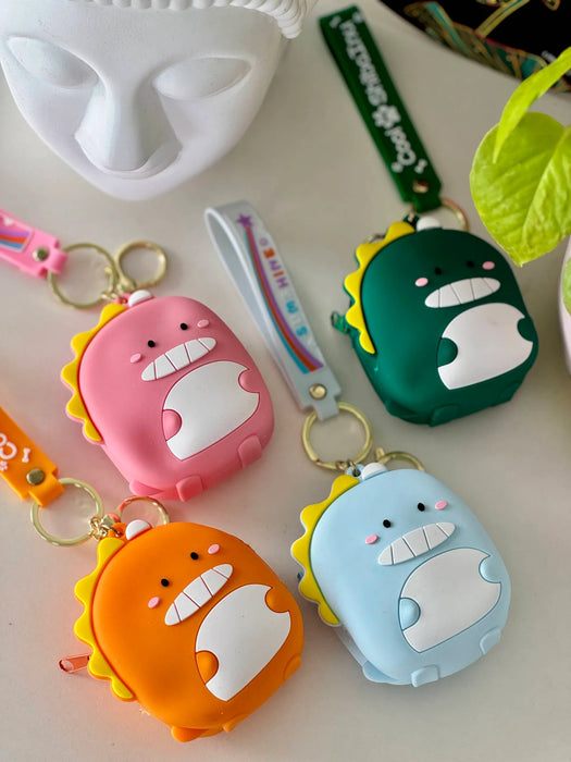 Cartoon Silicone Coin Pouch – Cute Keychain Bag for Daily Use ✨💖