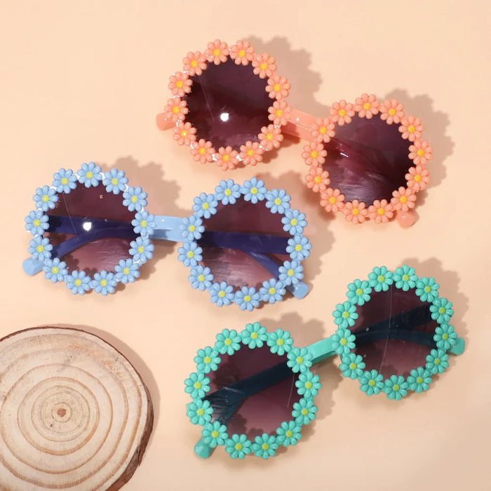 Cute Flower Design Sunglass for Kids (1 pc)
